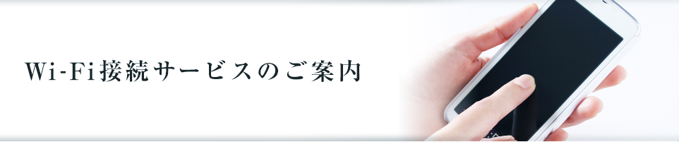 Wi-Fi接続サービスのご案内